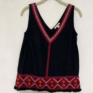 Ella Moss Hani Tank Top Cross Stitch Embroidery